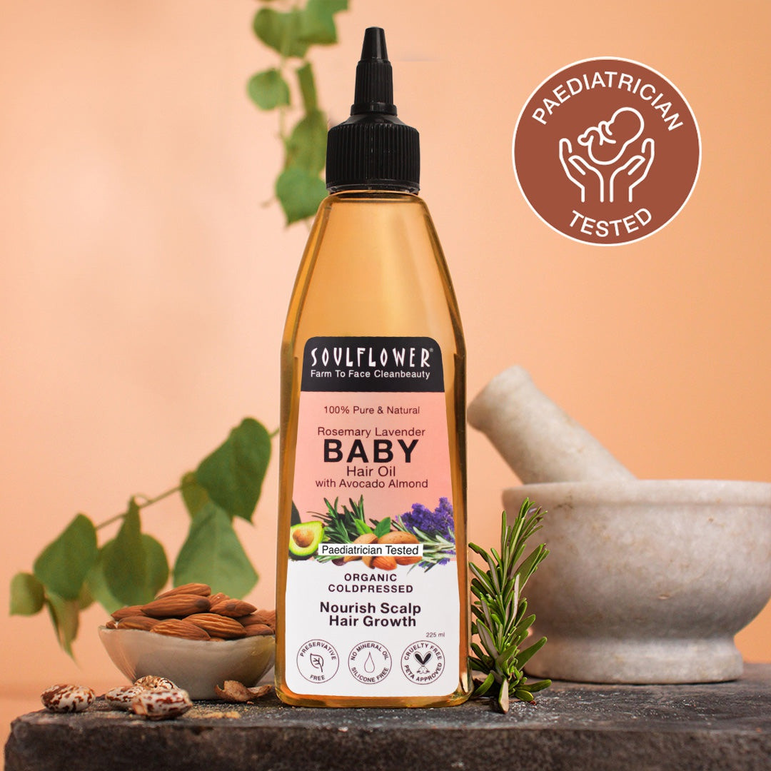 Soulflower Rosemary Baby Hair Oil